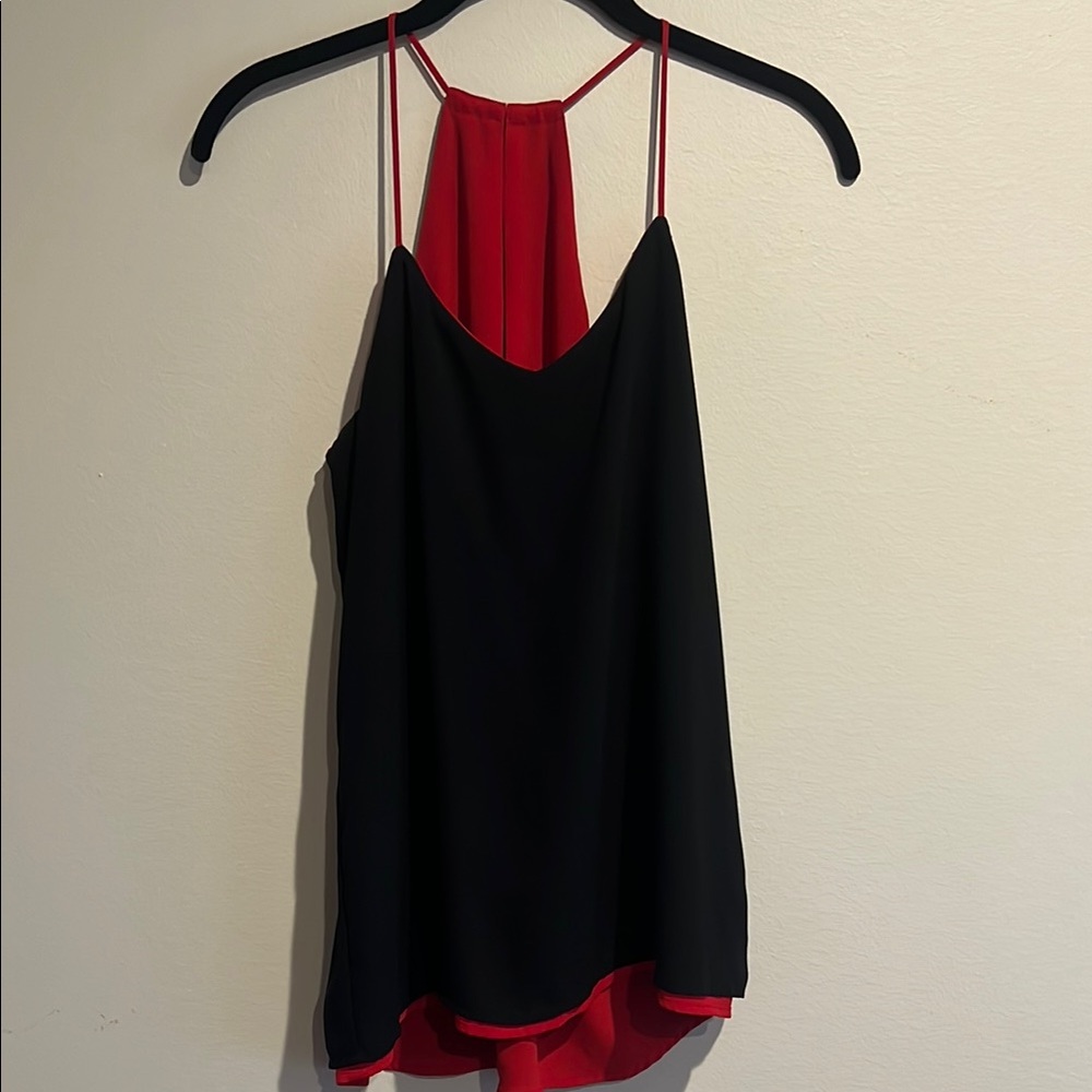 Reversible Black and Red Top
